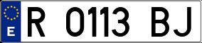 Trailer License Plate